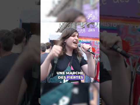 « La marche des fiertés n'appartient pas aux fachos » Sasha Yaropolskaya depuis la pride parisienne