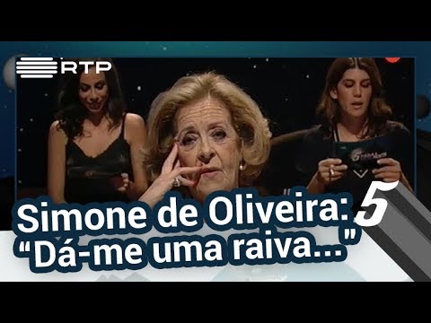 Simone de Oliveira: “Dá-me uma raiva…” - 5 Para a Meia-Noite