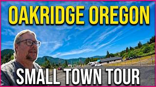 Oakridge, Oregon USA 2025   You Are There   Walking Tour Small Town Between Eugene and Klamath Falls