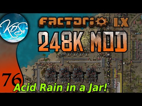 Factorio 248k Mod 76 - NEW ACIDIC WATER RECIPE! - Tips & Tricks