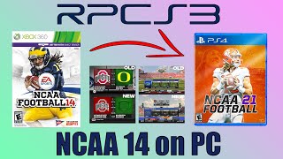 How to play NCAA 14 on PC for FREE! | EA College Football 25 | How to Install RPCS3 and Revamped Mod