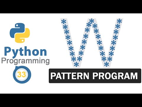 Python Pattern Programs Printing Stars In W Shape
