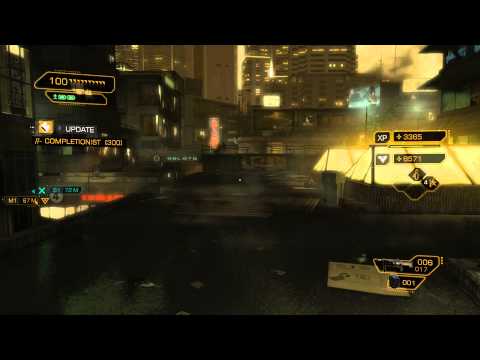 Deus Ex: Human Revolution DC - Bar Tab: Disable All Three Communication Relay Antennas (Roof)