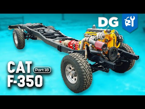 Finishing the F350 Frame, Transmission & Engine Plumbing | #FTreeKitty [EP18]