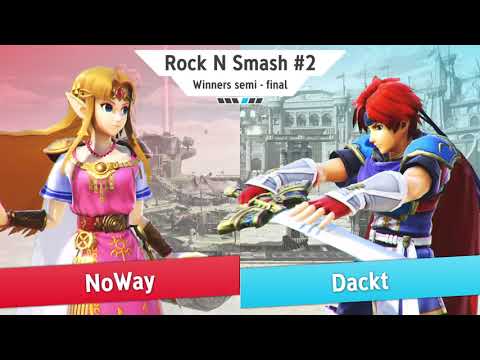 Dackt vs Noway WINNER SEMIFINALS - Rock n Smash 2 | Top 8 | Roy/Greninja vs Zelda/Palutena