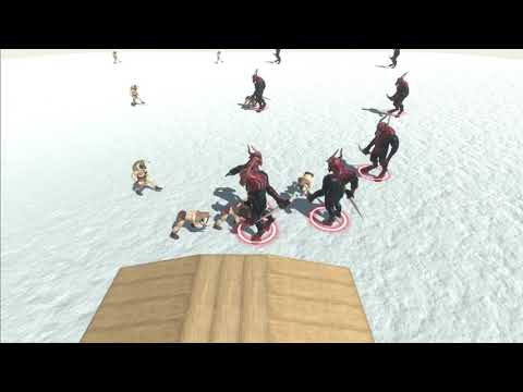 8 Minotaur snow vs all units - Animal Revolt Battle Simulator