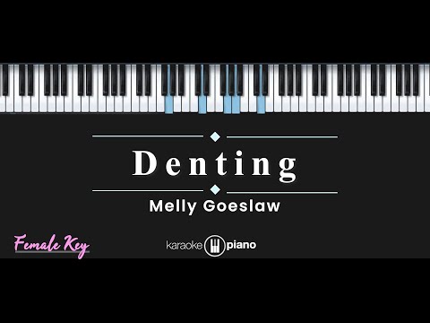 Denting - Melly Goeslaw (KARAOKE PIANO - FEMALE KEY)