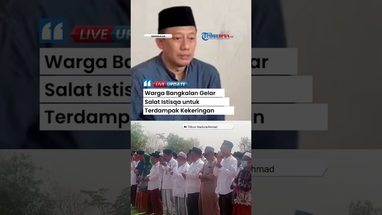 Ikhtiar Spiritual seusai Terdampak Kekeringan, Warga Bangkalan Gelar Salat Istisqa & Memohon Hujan