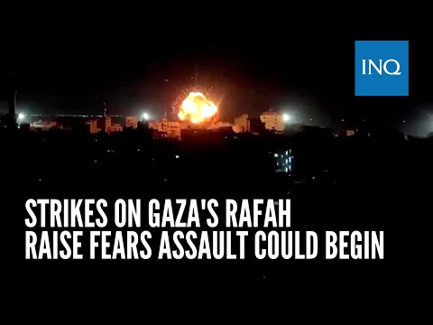 Strikes on Gaza's Rafah raise fears assault could begin