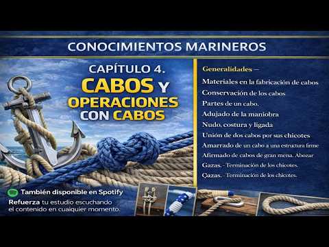 ⚓Cabos y Operaciones con cabos - Conociminetos Marineros | Capítulo 4
