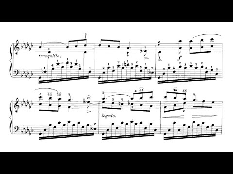 Henselt - La Gondola, Étude in G-Flat Major, from 'Piano Pieces, Op. 13' (Audio+Sheet) [Budiardjo]
