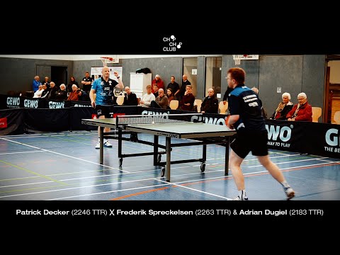 Patrick Decker vs. Dugiel & F. Spreckelsen (Borsum X Schwarzenbek | 3. Tischtennis Bundesliga Nord)