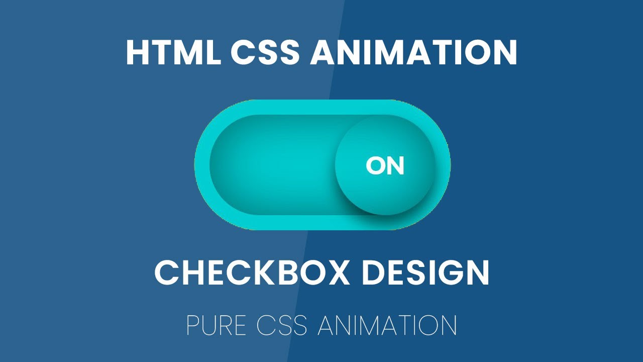 Simple Checkbox Design HTML CSS | Pure CSS Animation | No Javascript