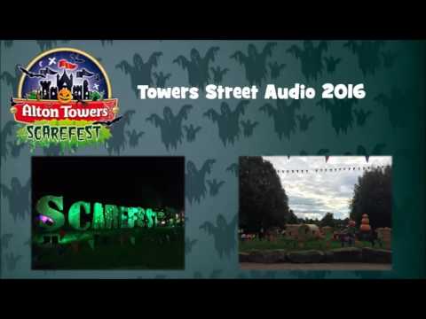 Alton Towers Scarefest-Towers Street Audio 2016-Full Loop