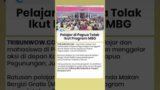 Pelajar di Papua Pegunungan Tolak Ikut Program Makan Bergizi Gratis