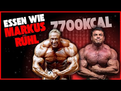 ESSEN wie MARKUS RÜHL! Schaffe ich 7700 KCAL & 500G PROTEIN wie ein OPEN BODYBUILDER?