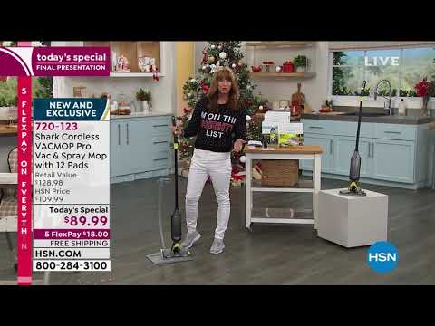 Shark Cordless VACMOP Pro Vacuum   Spray Mop with 12 Pads