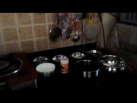 Oreo cake at home with brother