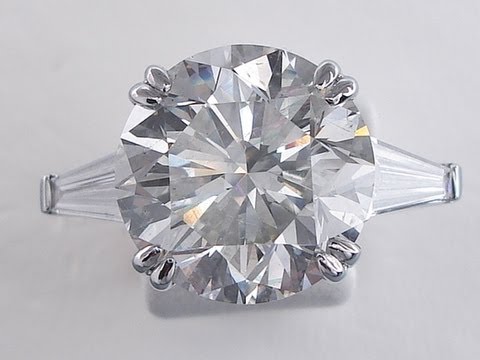 8.79 ctw Round Cut G VS2 Diamond Engagement Ring - BigDiamondsUSA