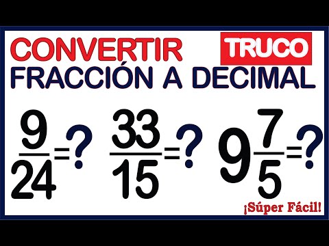 🛑CONVERT FRACTION TO DECIMAL - Trick - 🚀 Super Easy! 🚀