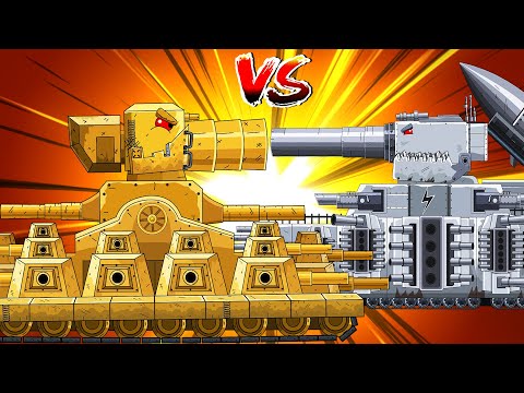 AMERICAN KARL44 vs Iron Monster GT99/Nina tank cartoon