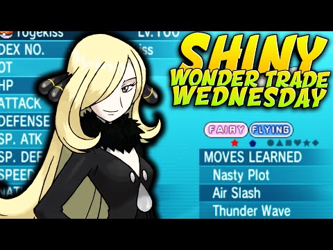 Shiny Wonder Trade Wednesday - CHAMPION CYNTHIA - EP 14