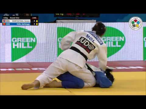 Azzaya CHINTOGTOKH (MGL) Vs Galimuga HAN (CHN) - Judo Grand Prix Ulaanbaatar 2014 [-52kg]
