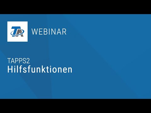 TAPPS2 Hilfsfunktionen