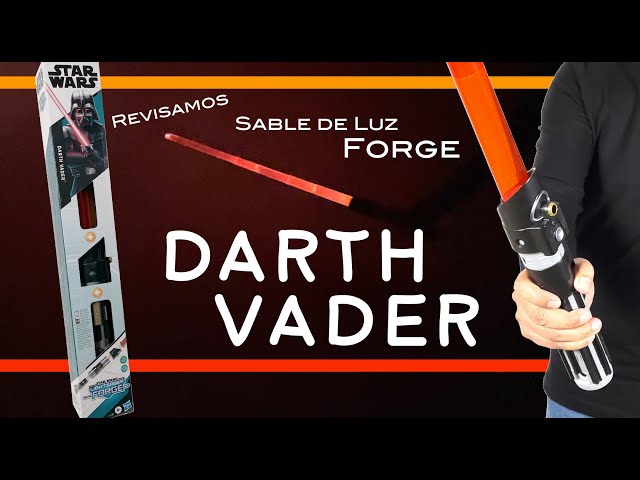 Vídeo relacionado con Star Wars Lightsaber Forge Kyber Core Darth Vader, Sable de Luz Electrónico de Juguete Personalizable, Accesorio para Disfraz, Niños y Niñas de 4 Años o Más