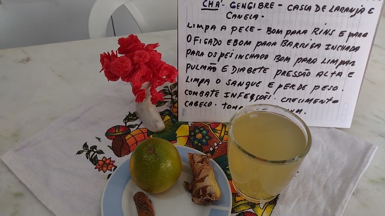 os benefícios do chá de gengibre canela casca de laranja 🍊 é top