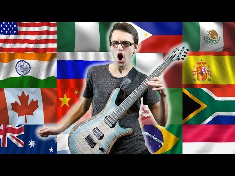 National Anthems Guitar Cover! (Shredding Around the World)