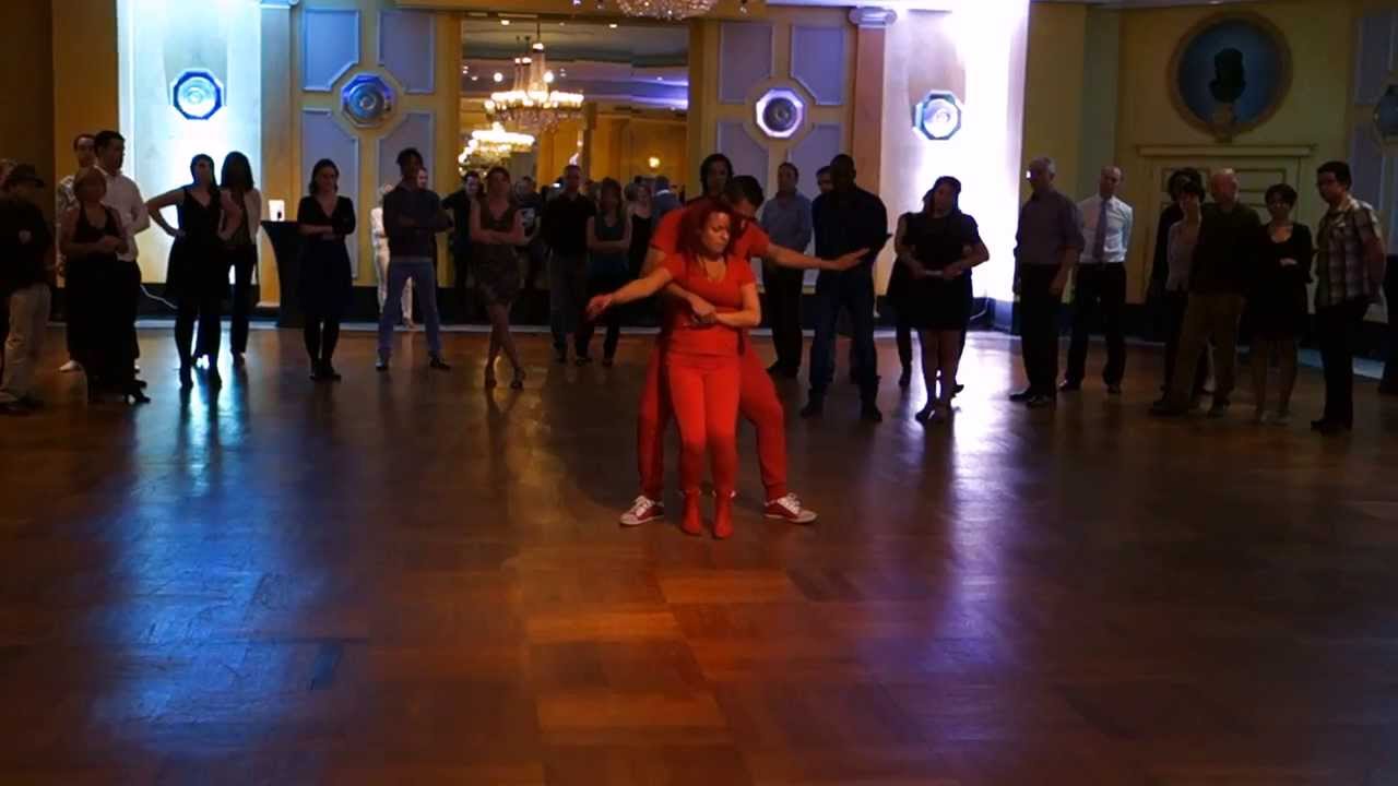 Salsa workshop demo: Ricco Chegue and Sandy-Salsa de Colores, 8/2/2014, Metropolitan Salsa Brussels