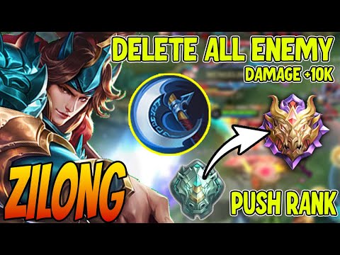 ZILONG INSANE DAMAGE BUILD DELETE ALL ENEMY - Zilong Best Build 2022 ~ MLBB
