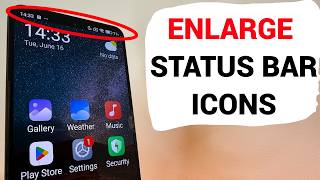 How to Enable Convenient Mode on Android to Enlarge Status Bar Icons