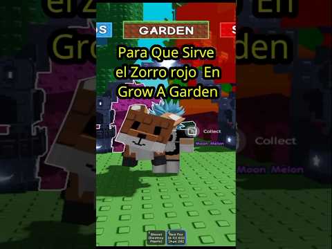 para que sirve el zorro rojo en grow a garden #roblox #growagarden #shorts
