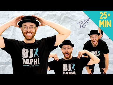 Head Shoulders, Bus, Freeze + more! 🧊 🚌 🙆 | Dance Along Compilation | DJ Raphi! Songs for Kids