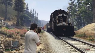How to destroy the train in GTA V