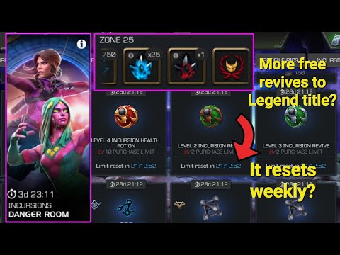 These Free Revives Resets Weekly? | Danger Room Sector 6 Zone 25 Push | Do Not Make This Mistake !