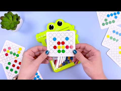 Vídeo do produto Quadro de Desenho Magnético Jacaré 14cm x 17cm