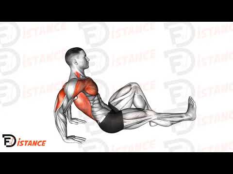 Exercice Dips sur une jambe au sol