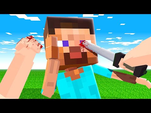 Fighting STEVE from Minecraft - Paint The Town Red Multiplayer