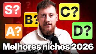 Tierlist: Nichos do YouTube em 2026