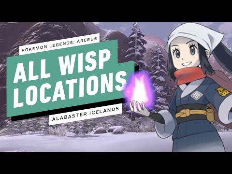 Pokemon Legends: Arceus  - All Wisp Locations (Alabaster Icelands)