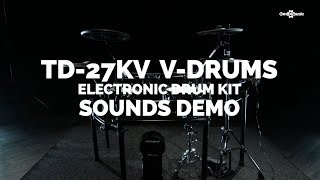 Video thumbnail for Roland TD-27KV V-Drums Electronic Drum Kit Sounds demo | Gear4music by Gear4music Guitars