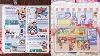 How to draw & decorate Bullet Journal with washi tape and sticker tutorial. #bulletjournal