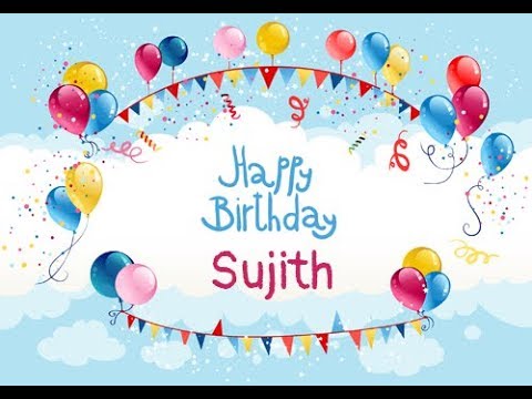 Sujith B'day Wishes