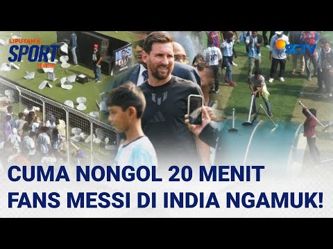 Bayar Mahal, Messi Cuma Nongol 20 Menit, Suporter di India Murka dan Rusak Stadion | Liputan 6
