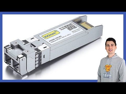 Part of a video titled SFP+ Transceiver Installation & Review - YouTube
