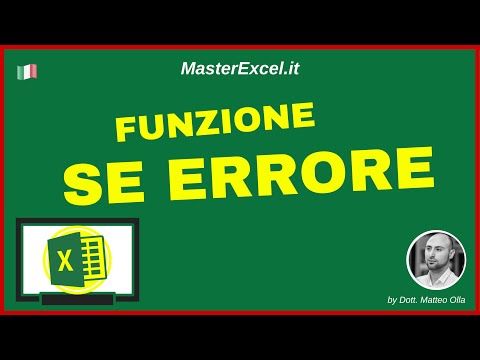 MasterExcel.it - Tutorial Funzione SE ERRORE Excel