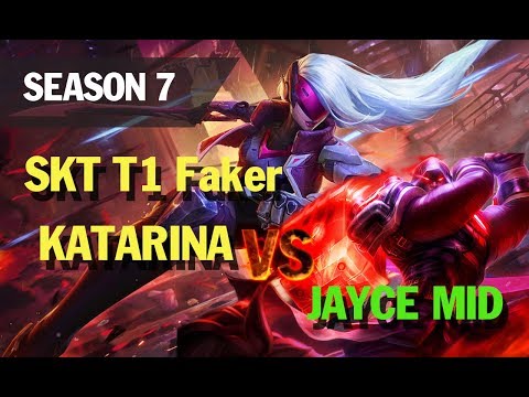 lol esports highlights l SKT T1 Faker KATARINA vs JAYCE MID